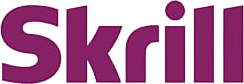 Skrill logo for secure online payment option